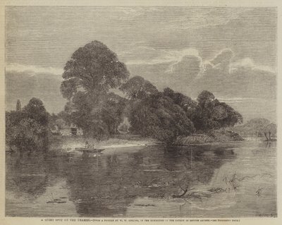 Un coin tranquille sur la Tamise - William W. Gosling